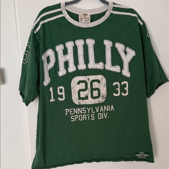 Free People Tops - Free People Green Philly Sports Tee